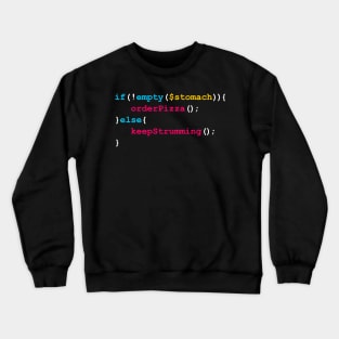 Funny Ukulele Coding Snippet Crewneck Sweatshirt